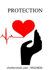 heart diseases protection print