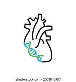 Heart DNA Health Illustration Human Care