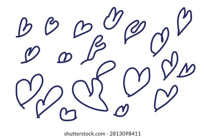 Heart Doodle Collection with Hand Drawn Love Symbols and Sketch Elements featuring romantic hearts, decorative line art, creative drawings, notebook doodles, planner graphics, greeting designs, stickers, wedding decorations, and social media content.