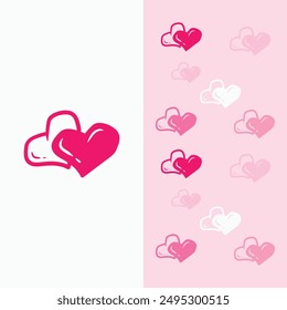 Heart doodle element vector. Hand drawn doodle style heart, love symbol. Illustration design for print, cartoon, card, decoration, sticker, icon, valentine day.