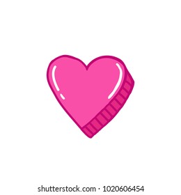 heart doodle icon