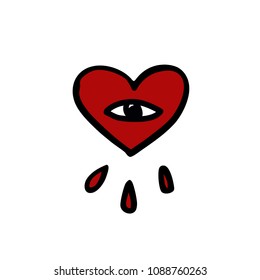 heart doodle icon