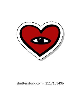 heart doodle icon