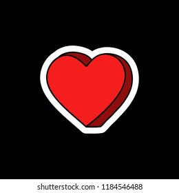 heart doodle icon