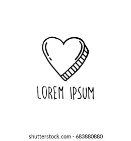 heart doodle icon