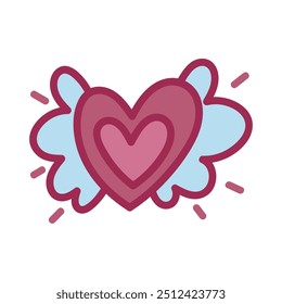 Heart Doodle Illustration - 01