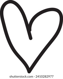 heart doodle, love symbol, background, illustration, valentine, valentines, drawing, scribble, outline