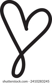 heart doodle, love symbol, background, illustration, valentine, valentines, drawing, scribble, outline