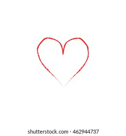 Heart doodle set, vector illustration hand drawn