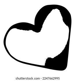 heart. Doodle heart for st valentine. sketch heart