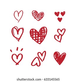 Heart doodles 
