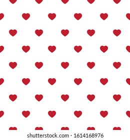 Heart doodles seamless pattern. Valentine's Day patterns.