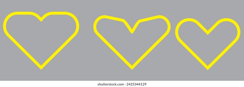  Conjunto de garabatos del corazón. Colección de corazones dibujados a mano. Ilustraciones de romance y amor.