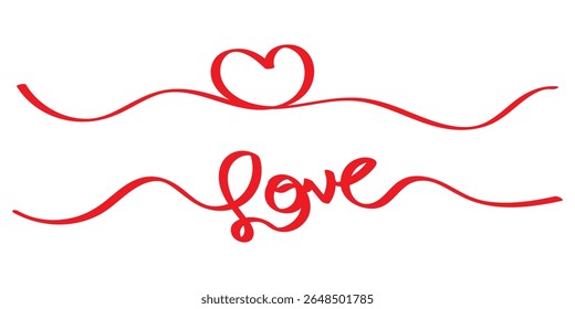 Heart doodles set, heart illustration border, love symbol collection, isolated