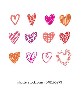 Heart Doodles, Valentine Concept