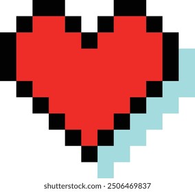 Heart, dot heart, pixel part, cute heart, cute