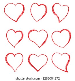 Heart drawing design.