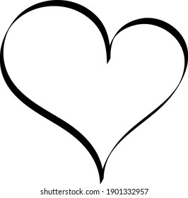 Black Outline Heart Images, Stock Photos & Vectors | Shutterstock