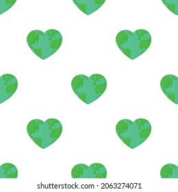 Patrón de tierra cardíaca textura de fondo transparente repetición de papel tapiz vector geométrico