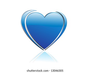 Heart element for design, vector illustration