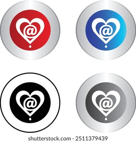  heart E-Mail i cone design.