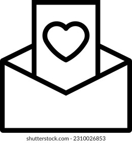 heart email letter mail message Outline