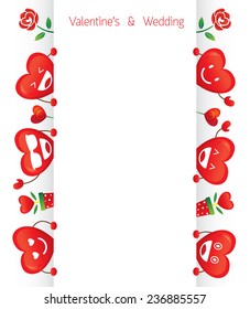 Heart Emoticon Background and Border