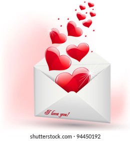 Heart in envelope