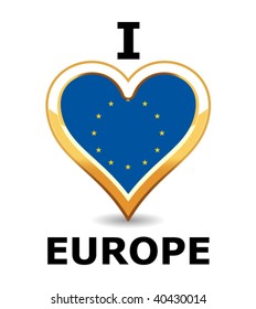 Heart Europe Flag