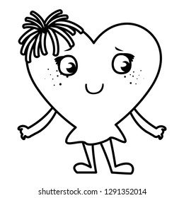 heart face emoticon character