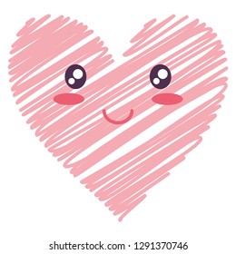 heart face emoticon character