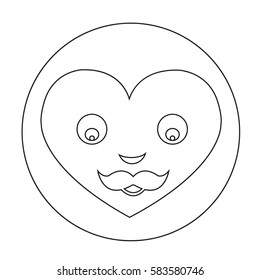 Heart Face Emotion Icon