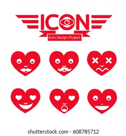 Heart Face Emotion Icon
