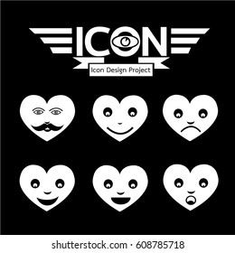 Heart Face Emotion Icon