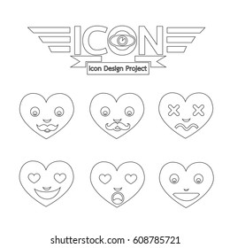Heart Face Emotion Icon