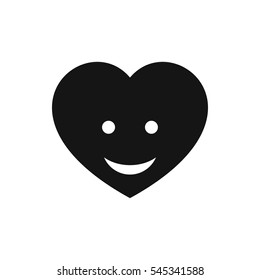 Heart Face Icon Illustration Isolated Vector Stock Vector (Royalty Free ...