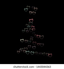 Heart falling which consists of isolated elements. Modern style with beautiful elements in heart falling. Can be used as print, wallpaper, cards, valentine cards, banner, background and etc.