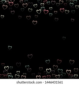 Heart falling which consists of isolated elements. Modern style with beautiful elements in heart falling. Can be used as print, wallpaper, cards, valentine cards, banner, background and etc.