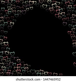 Heart falling which consists of isolated elements. Modern style with beautiful elements in heart falling. Can be used as print, wallpaper, cards, valentine cards, banner, background and etc.