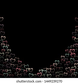 Heart falling which consists of isolated elements. Modern style with beautiful elements in heart falling. Can be used as print, wallpaper, cards, valentine cards, banner, background and etc.