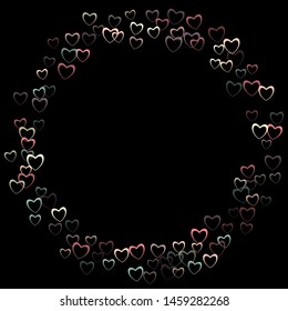 Heart falling which consists of isolated elements. Modern style with beautiful elements in heart falling. Can be used as print, wallpaper, cards, valentine cards, banner, background and etc.