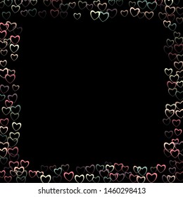 Heart falling which consists of isolated elements. Modern style with beautiful elements in heart falling. Can be used as print, wallpaper, cards, valentine cards, banner, background and etc.