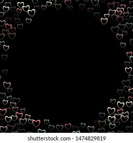 Heart falling which consists of isolated elements. Modern style with beautiful elements in heart falling. Can be used as print, wallpaper, cards, valentine cards, banner, background and etc.