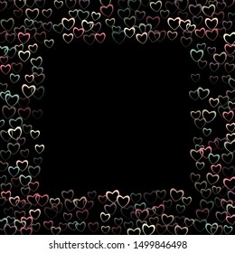 Heart falling which consists of isolated elements. Modern style with beautiful elements in heart falling. Can be used as print, wallpaper, cards, valentine cards, banner, background and etc.