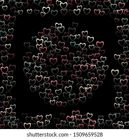 Heart falling which consists of isolated elements. Modern style with beautiful elements in heart falling. Can be used as print, wallpaper, cards, valentine cards, banner, background and etc.