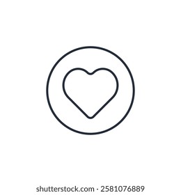 heart or favorite icon symbol vector sign isolated on white background illustration for graphic and web design