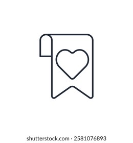 heart or favorite icon symbol vector sign isolated on white background illustration for graphic and web design