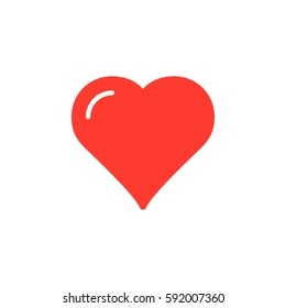 Heart, favorite icon vector, filled flat sign, solid colorful pictogram isolated on white. Love symbol, logo illustration. Pixel perfect