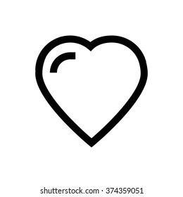 Heart, favorite line icon. Pixel perfect fully editable vector icon suitable for websites, info graphics and print media.