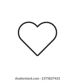 Heart, favorite, love. Simple vector icon.